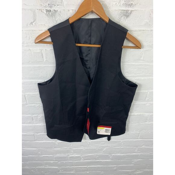 Alfani Men's Slim-Fit Stretch Tuxedo Vest Performance Black Size Medium NWT - Picture 2 of 6